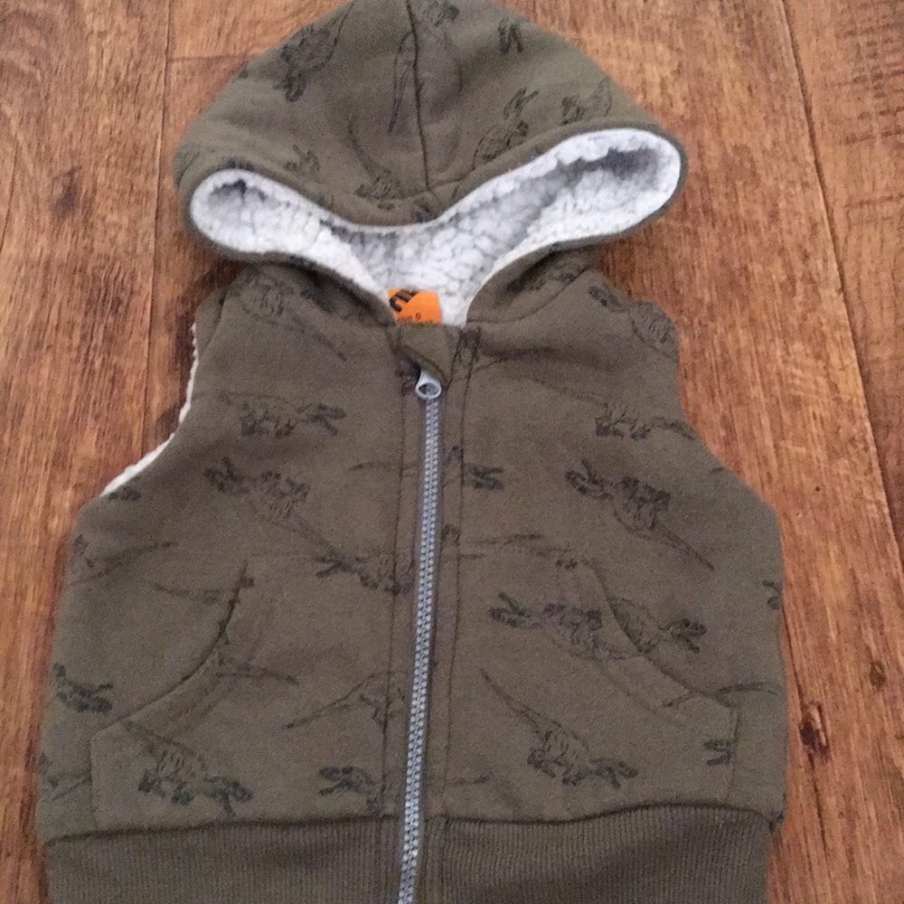 T. Rex fleece vest